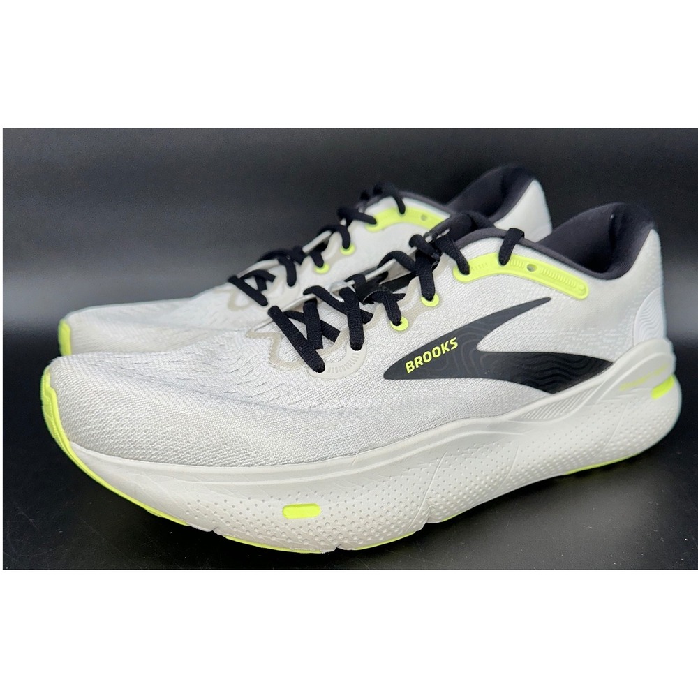 Brooks Ghost 15 Men's Running Shoes Gray Neon Yellow Size 10 1104061D071
